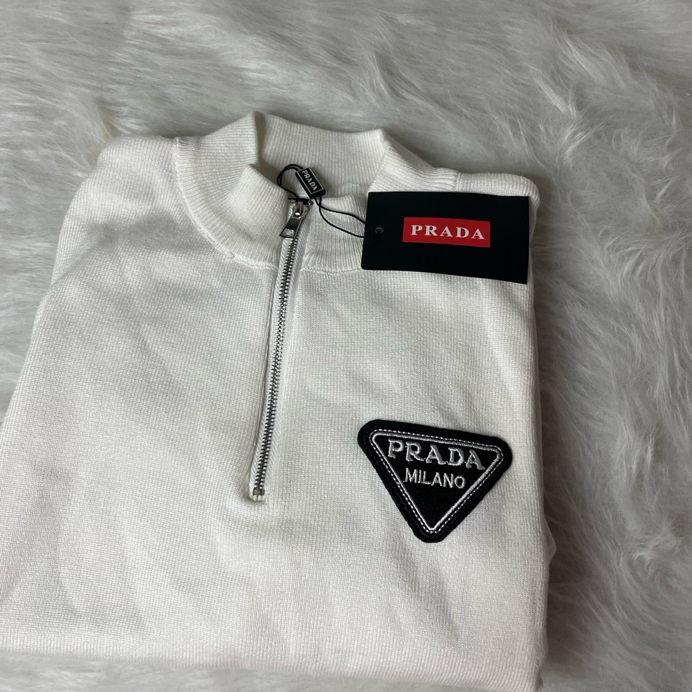PRADA quarter zip sweater